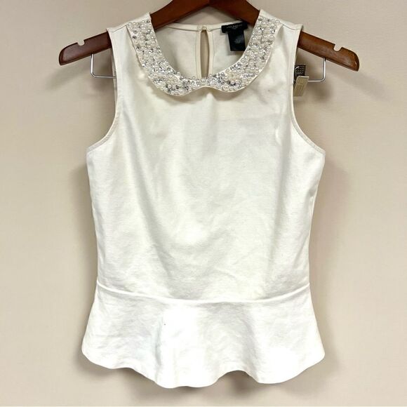 Ann Taylor Tops - Ann Taylor from with beaded collar. Size XS